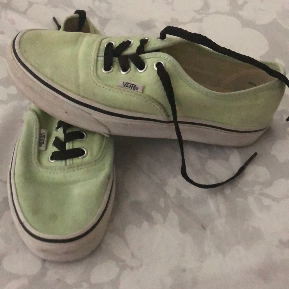 Lime green vans size 7